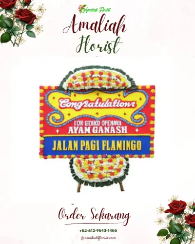 Bunga Papan Congratulation di Mendelem